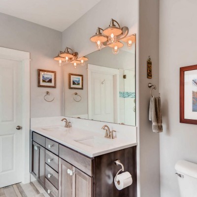 Downtown Edison Vanity Sconces Kohler Archer Undermount Sink